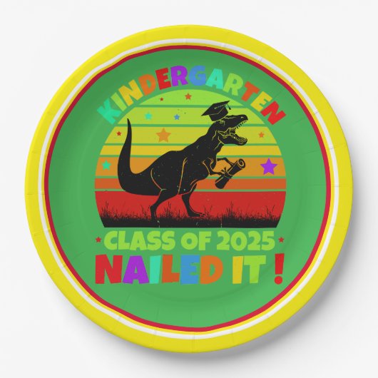 Afstuderen Kleuterschool Klasse 2025 Papieren Bordje (Voorkant)