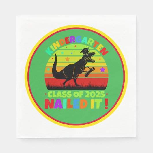 Afstuderen Kleuterschool Klasse 2025 Servet (Voorkant)