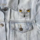 AFSTUDEREN knop PROUD EN WISE Vierkante Button 5,1 Cm (In situ)