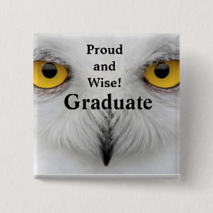 AFSTUDEREN knop PROUD EN WISE Vierkante Button 5,1 Cm