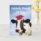 Afstuderen Koe, trots op je Kaart (Gele Bloem)