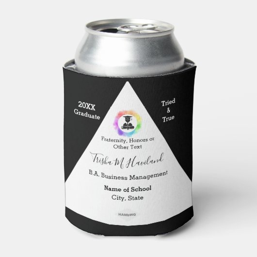 Afstuderen Koelbox Waterverf Kijk HAMbyWG Blikjeskoeler (Blikje Voorkant)