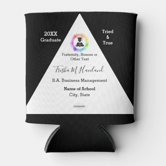 Afstuderen Koelbox Waterverf Kijk HAMbyWG Blikjeskoeler (Voorkant)