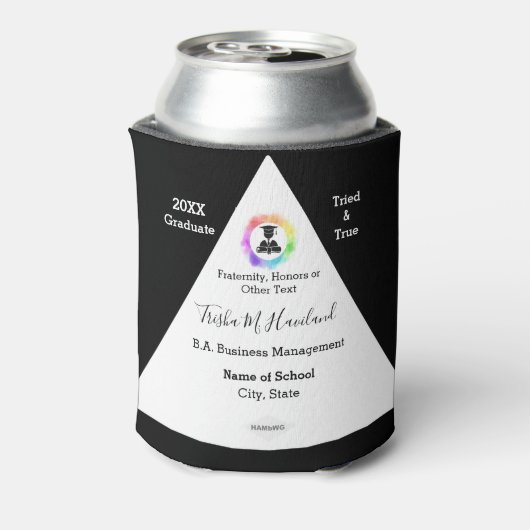 Afstuderen Koelbox Waterverf Kijk HAMbyWG Blikjeskoeler (Blikje Achterkant)