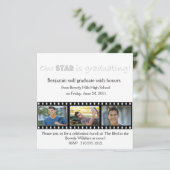 Afstuderen kondiging Hollywood Star Silver Kaart (Staand voorkant)