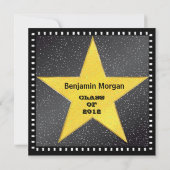 Afstuderen kondiging Hollywood Star Yellow Kaart (Achterkant)