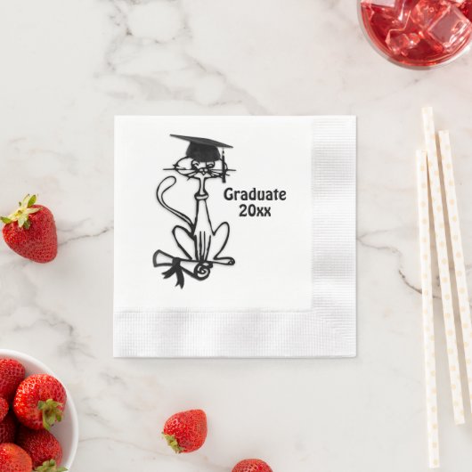 Afstuderen kool kat servet (Insitu)