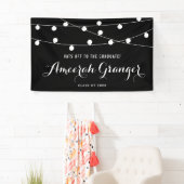 Afstuderen Koord met zwarte en witte vellen Spandoek (Insitu)