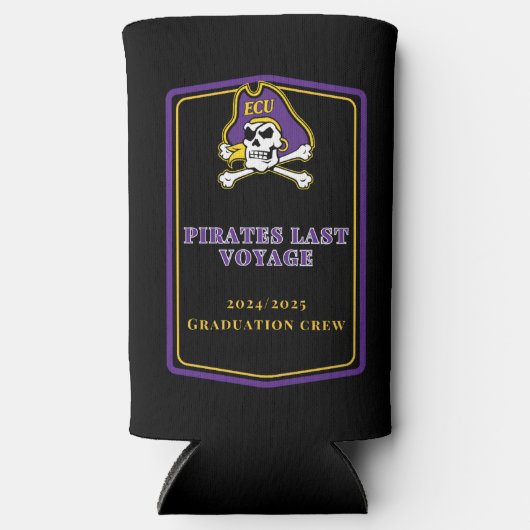 Afstuderen Koozie - Zwart (Voorkant)