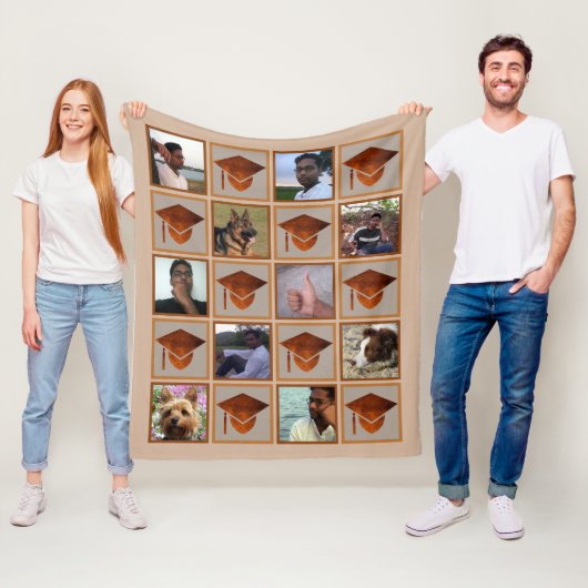 Afstuderen Koper Afstuderen Keepomwille 10 Foto Fleece Deken (In situ)