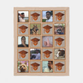 Afstuderen Koper Afstuderen Keepomwille 10 Foto Fleece Deken (Voorkant)