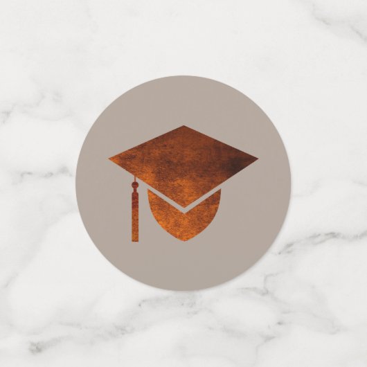 Afstuderen koper feliciteert Koel Foto Party Confetti (Kleine voorkant)