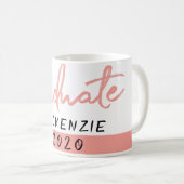 Afstuderen Koraal Script | Hand-belettering met ja Koffiemok (Voorkant rechts)