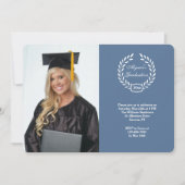 Afstuderen Krans Fotouitnodiging Kaart (Voorkant)