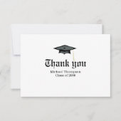 Afstuderen krant aangepaste foto dank u bedankkaart (Voorkant)