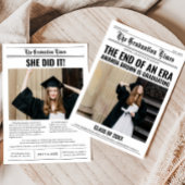 Afstuderen krant afstudeerfeest kaart