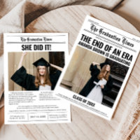 Afstuderen krant afstudeerfeest