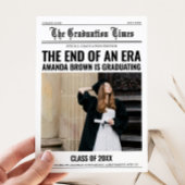 Afstuderen krant afstudeerfeest kaart