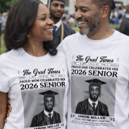 Afstuderen krant Shirt, trotse moeder Afstuderen T-shirt