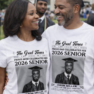 Afstuderen krant Shirt, trotse moeder Afstuderen T-shirt