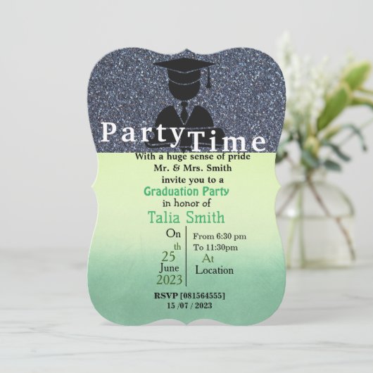 Afstuderen kus kaart (Staand voorkant)