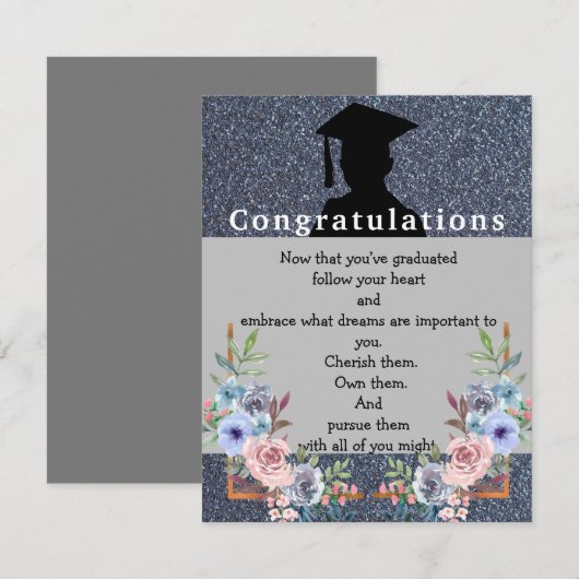 Afstuderen kus Wenskaart Kaart (Voorkant / Achterkant)