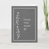 Afstuderen laatontwerp Cadeaus contant geld Dank j Bedankkaart (Voorkant)