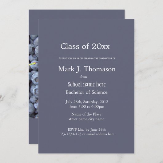 Afstuderen landbouwuniversiteit/universiteit kaart (Voorkant / Achterkant)