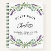 Afstuderen lavendel violet eucalyptus notitieboek (Voorkant)