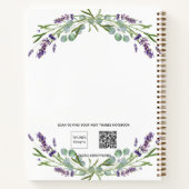 Afstuderen lavendel violet eucalyptus notitieboek (Achterkant)
