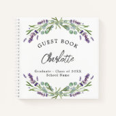 Afstuderen lavendel violet eucalyptus notitieboek (Voorkant)