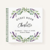 Afstuderen lavendel violet eucalyptus notitieboek (Voorkant)