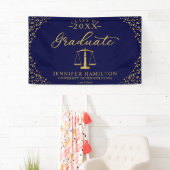 Afstuderen Law School Blauw Goud Afstuderen Banner (Insitu)