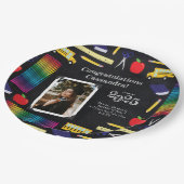 Afstuderen leerkrachten Onderwijs Chalkboard Portr Papieren Bordje (Gekanteld)