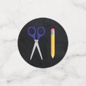 Afstuderen leerlingenonderricht in Chalkboard Confetti (Kleine voorkant)