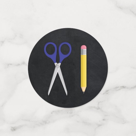 Afstuderen leerlingenonderricht in Chalkboard Confetti (Kleine voorkant)