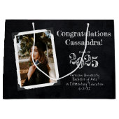 Afstuderen leerlingenonderricht in Chalkboard Groot Cadeauzakje (Voorkant)