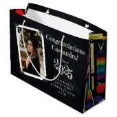 Afstuderen leerlingenonderricht in Chalkboard Groot Cadeauzakje (Achterkant Gekanteld)