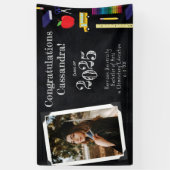 Afstuderen leerlingenonderricht in Chalkboard Spandoek (Verticaal)