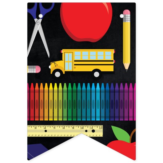 Afstuderen leerlingenonderwijs vlaggetjes (Derde vlag)