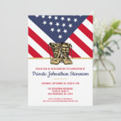 Afstuderen Leger Boot Camp Patriottisch Kaart (Staand voorkant)