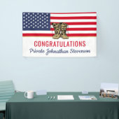 Afstuderen Leger Boot Camp Patriottisch Spandoek (Beurs)