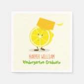 Afstuderen Lemon karakter | Papieren Servetten (Voorkant)