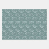 Afstuderen Lente Groen Gepersonaliseerd Afstudeerd Inpakpapier Vel (Voorkant 3)