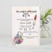 Afstuderen Lente wilde bloem Kaart (Staand voorkant)