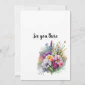 Afstuderen Lente wilde bloem Kaart (Achterkant)