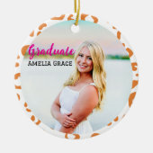 Afstuderen Leopard Milestone Ornament (Voorkant)