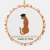 Afstuderen Leopard Milestone Ornament (Achterkant)