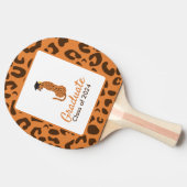 Afstuderen Leopard Ping Pong Paddle Tafeltennisbatje (Zijkant)