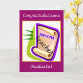 Afstuderen - Leraar Kaart (Gele Bloem)